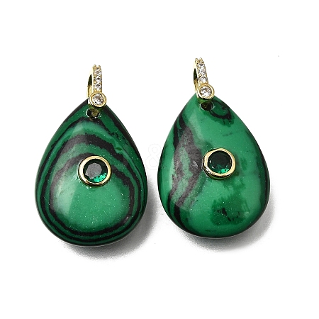 Synthetic Malachite Pendants GG-CBA7610-07G-10-1