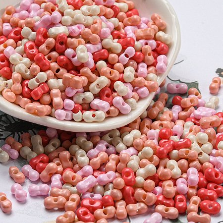 Opaque Baking Paint Glass Seed Beads SEED-K009-01A-26-1