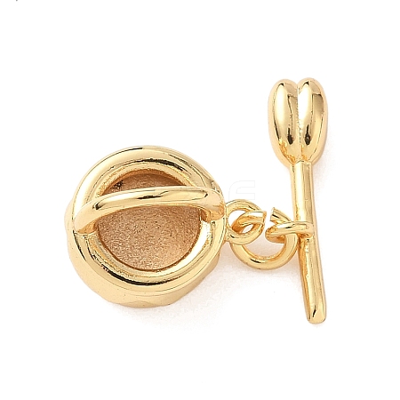 Brass Toggle Clasps KK-F194-03B-G-1