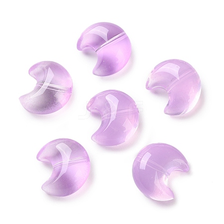 Baking Paint Transparent Glass Beads DGLA-F003-01J-1