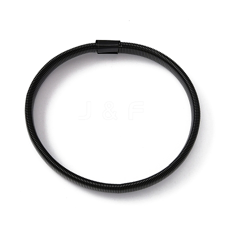 High Carbon Steel Stretch Arm Bracelets for Men BJEW-WH0020-10EB-1