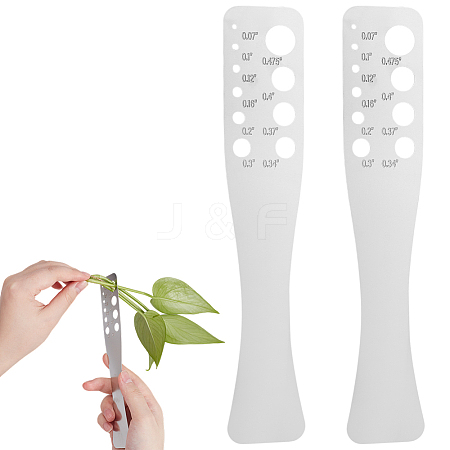 2Pcs Rectangle Herb Stripper Tool STAS-UN0064-24B-1