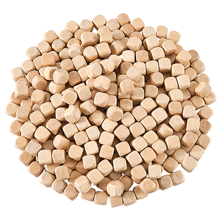 300Pcs Unfinished Schima Woods Block DJEW-SP0001-52A-1
