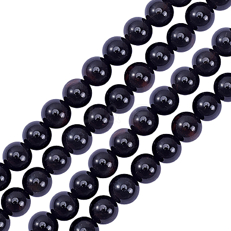 2 Strands Natural Black Tourmaline Beads Strands G-ME0001-32-1