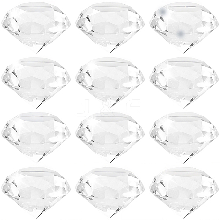 12Pcs Transparent K9 Glass Display Decorations DJEW-SP0001-02-1