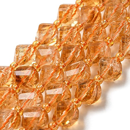 Natural Citrine Beads Strands G-M443-B01-02-1