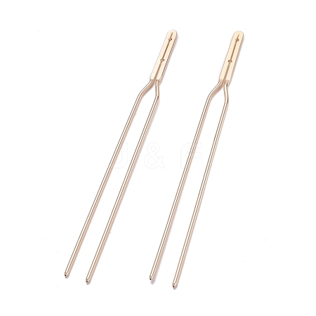 Brass Hair Fork Findings KK-F830-02KCG-1