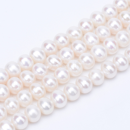 Natural Cultured Freshwater Pearl Beads Strands PEAR-R063-09-1