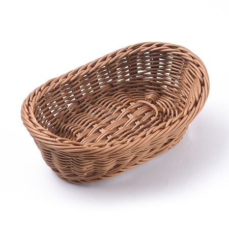 Polypropylene(PP) Imitation Wicker Baskets X-AJEW-WH0016-78-1