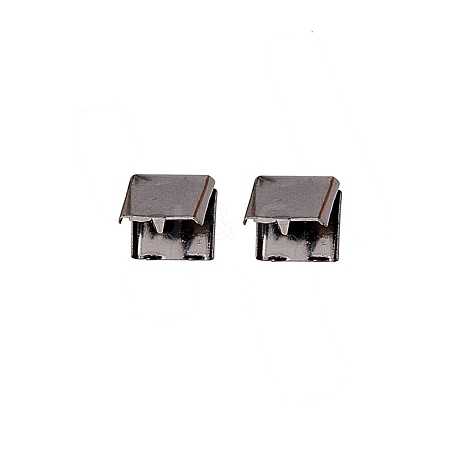 Brass Ribbon Crimp Ends KK-WH0042-03A-B-1
