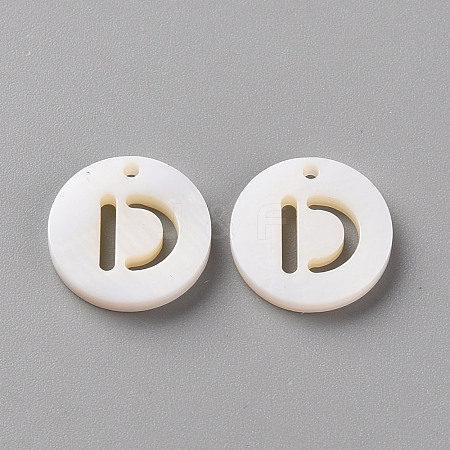 Natural Freshwater Shell Pendants LS-SHEL-Q311-008D-1