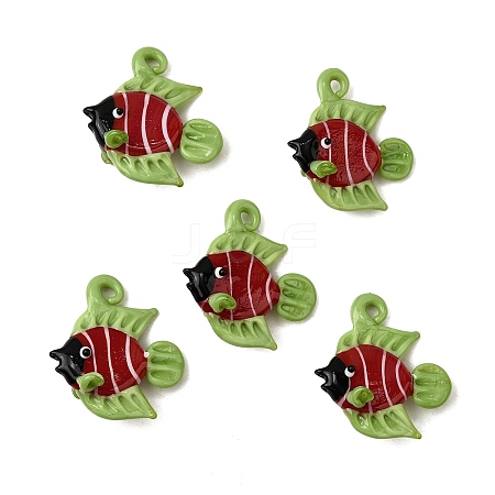 Handmade Lampwork Pendants LAMP-S079-04A-1