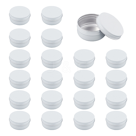 Round Aluminium Tin Cans CON-WH0079-13B-1
