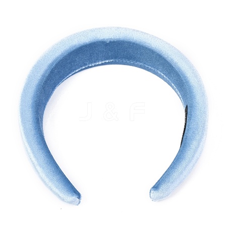 Flocking Cloth Sponge Thick Hairbands OHAR-O018-04F-1