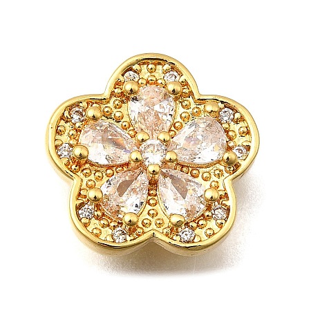Brass Pave Cubic Zirconia Multi-strand Links KK-F913-06G-01-1