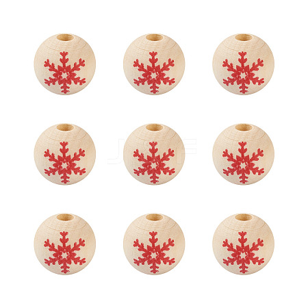 Natural Wooden Beads WOOD-TAC0010-02A-1