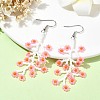 3 Pairs 3 Colors Handmade Seed Dangle Earrings EJEW-MZ00229-4