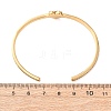 304 Stainless Steel & Rhinestone Cuff Bangles for Women BJEW-D464-01G-3