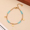 Natural Dumortierite Beads Stretch Bracelets for Women GI3787-3-1