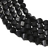 Natural Shungite Beads Strands G-P611-C35-01-4