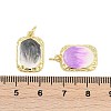 Brass Enamel Pendants KK-I723-08G-3