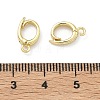 Brass Twister Clasps KK-D229-21G-3
