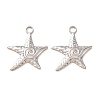 304 Stainless Steel Pendants SA-CBABD1E-10B-P-1