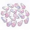 Two Tone Transparent Spray Painted Glass Pendants GLAA-T016-24A-1