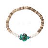 Sea Turtles and Starfish Coconut Beads Bracelets BJEW-JB11882-4