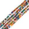 Rainbow Color Natural Freshwater Shell Beads Strands SHEL-M018-08A-1