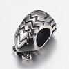304 Stainless Steel European Beads STAS-P173-078AS-2