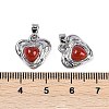 Natural Gemstone Pendants KK-U043-51P-01-3