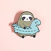 Sloth with Swimming Ring Enamel Pins PW-WG05FC6-01-4