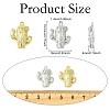 6Pcs 2 Colors Brass with Cubic Zirconia Pendants KK-CJ0003-52-2