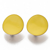 Light Gold Plated Iron Stud Earring Findings IFIN-T014-01N-NR-1