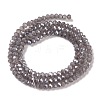 Baking Electroplate Glass Beads Strands DGLA-A039-J4mm-B06-2