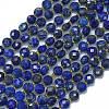 Dyed Natural Lapis Lazuli Beads Strands G-K389-B03-01-1