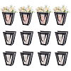 Trapezoid Paper Flower Gift Tote Bags with Plastic Visible Window ABAG-WH0045-25B-1