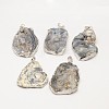 Nuggets Natural Druzy Agate Pendants G-L447-03-1