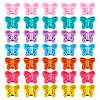  56Pcs 7 Colors Spray Painted Alloy Beads FIND-TA0002-99-10