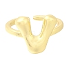 Rack Plating Brass Open Cuff Rings RJEW-S394-01G-V-1