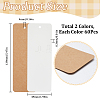 120Pcs 2 Colors Paper Blank Bookmarks AJEW-SP0001-25-2