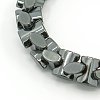 Fashion Non-Magnetic Synthetic Hematite Stretchy Bracelets BJEW-K001-02D-2