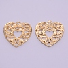 Hollow Alloy Kitten Open Back Bezel Pendants PALLOY-WH0080-11KCG-RS-1