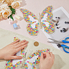 Butterfly Polyester Embroidery Ornaments Accessories DIY-WH0502-88-3
