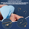 2 Colors 925 Sterling Silver with Clear Cubic Zirconia Earring Hooks STER-UN0001-30-5