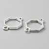 Zinc Alloy Open Back Bezel Connector Charms FIND-WH0139-69G-S-2