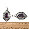 Natural Amethyst Pendants G-Q158-02E-3