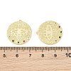 Brass Micro Pave Colorful Cubic Zirconia Pendants CU-CBA764E-02G-3