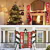 Polyester Hanging Sign for Home Office Front Door Porch Welcome Christmas Decorations AJEW-WH0129-50-6